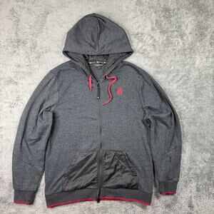 Dota 2 Dreamer Hoodie Mens M Gray Zip Up E Sports Gaming Jacket Pockets